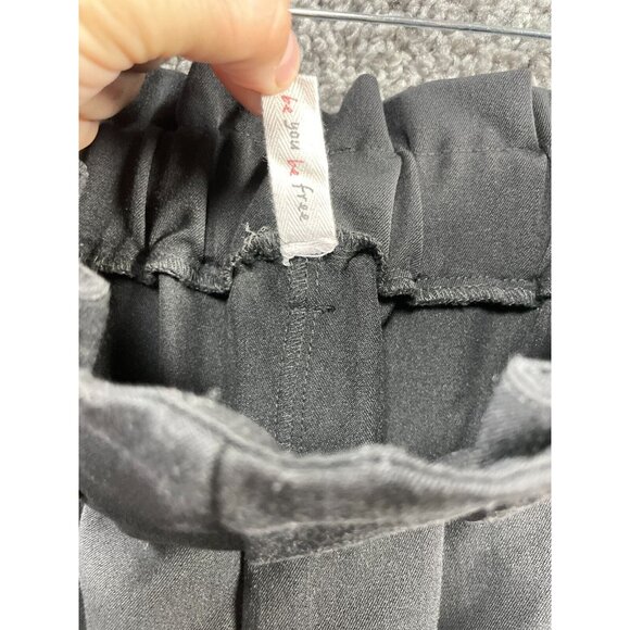 Bebop Women's Black Pleated Pull On Baggy Leg Dress Pants Size Small - Picture 10 of 11
